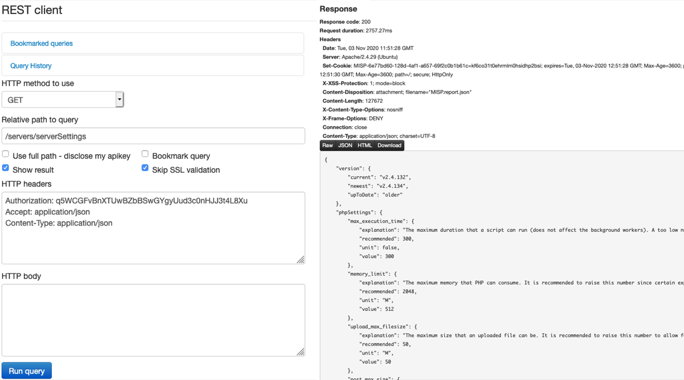 Example Request and Response